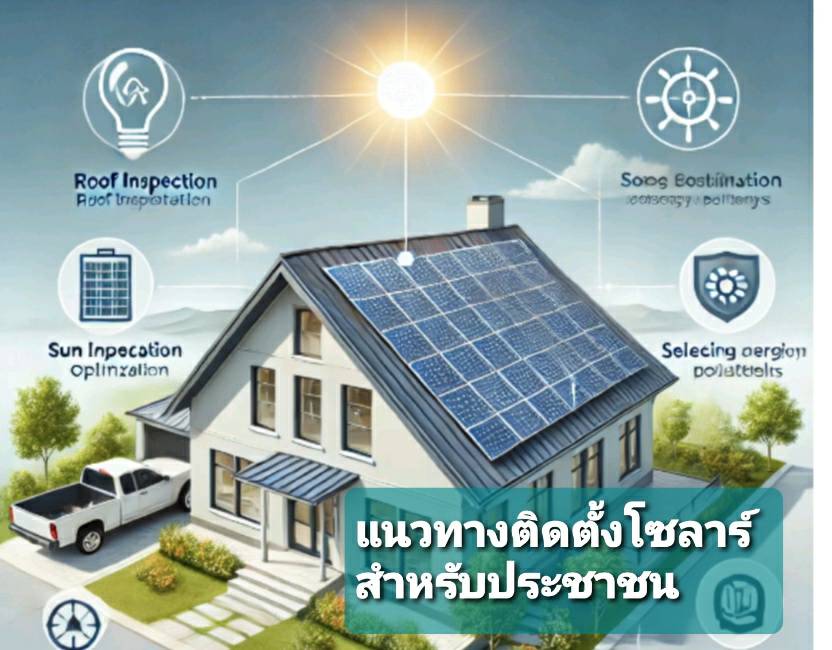 แนวทางการในติดตั้งระบบโซลาร์รูฟสำหรับประชาชน